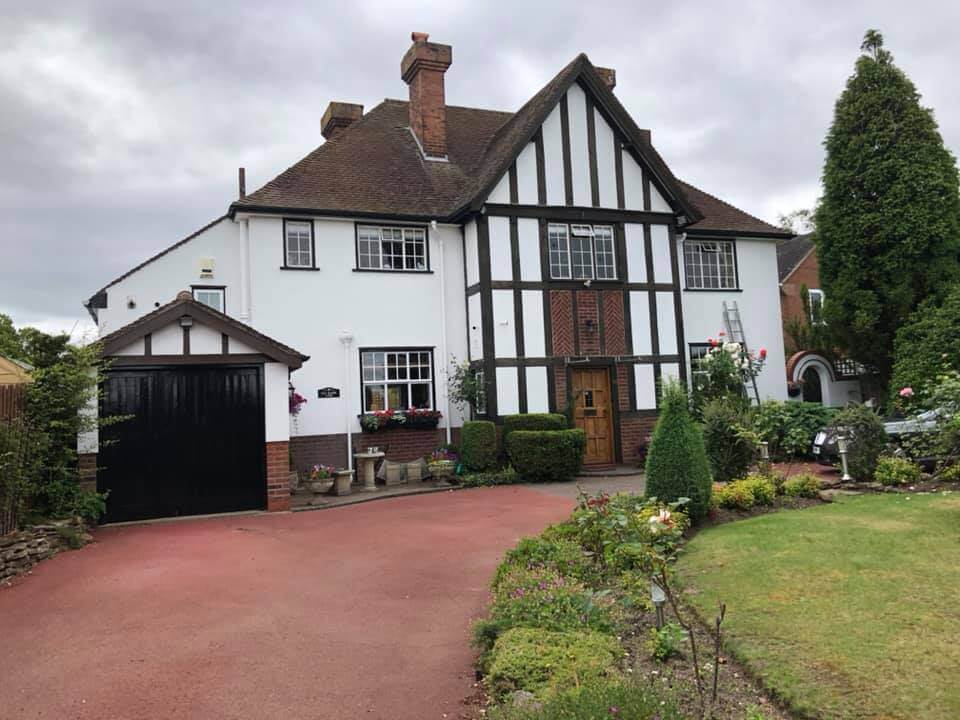 large old house with fresh paint